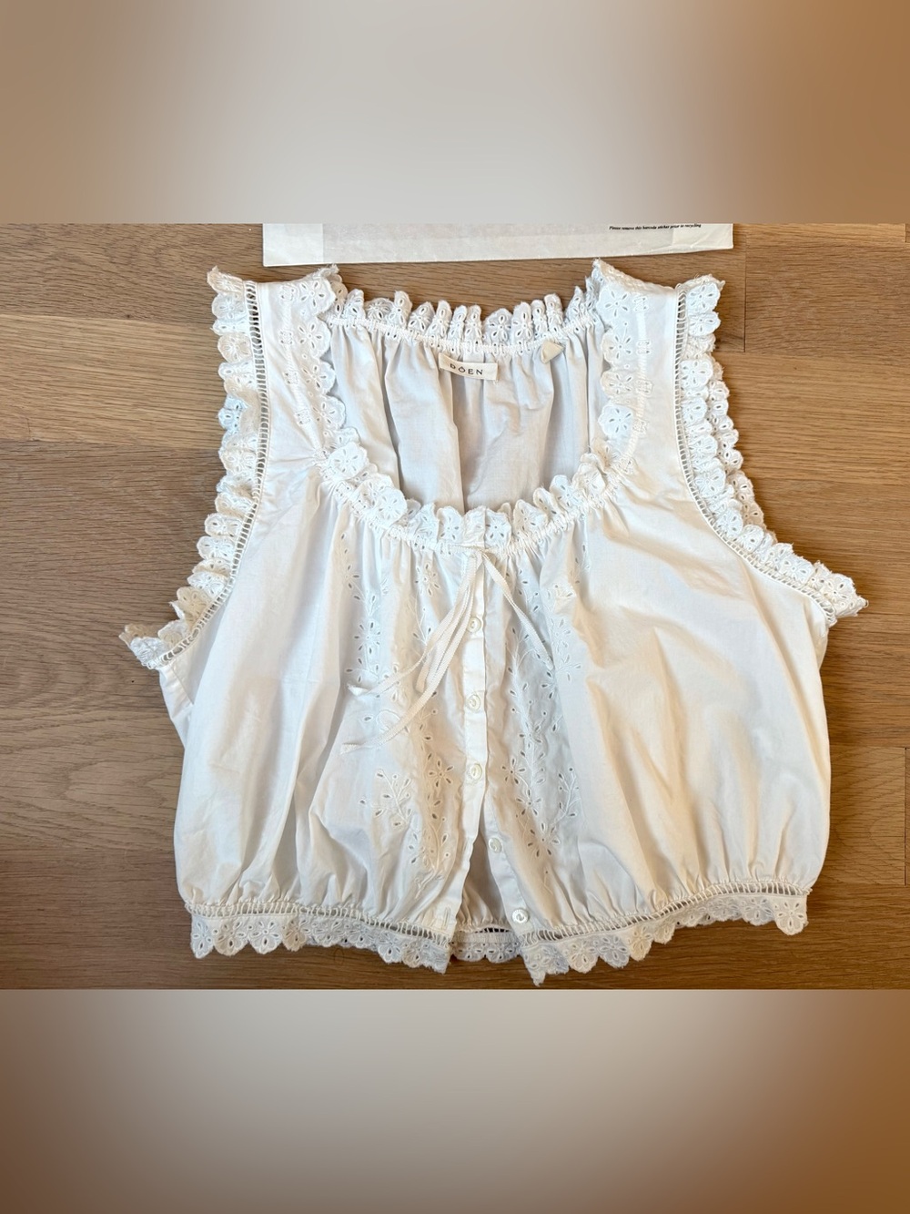 Doen - Traveler top - eyelet